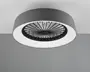 Loftlampe med ventilator grå