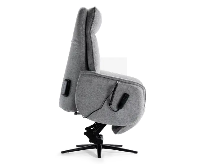 Stol m/indbygget skammel og løftefunktion