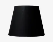 Skærm Isabella Domus sort/kobber H.24 cm