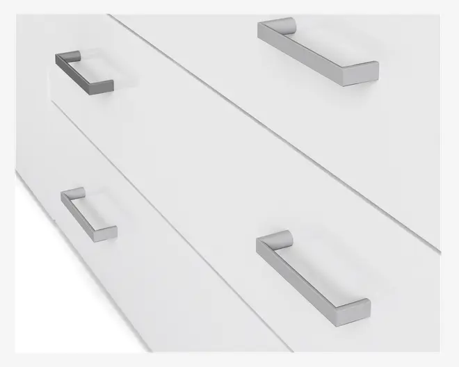 Garderobeskab Space m. 4 låger og 3 Skuffer