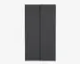 Garderobeskab Case grå B. 119 x H. 221 cm