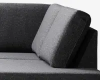 Sofa u-shape højrevendt antracit