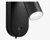 Væglampe Ego Sort USB