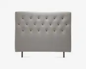 Sengegavl i beige B. 184 cm