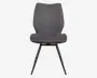 Spisebordsstol Navarra mørk grå med drejstel