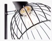 Bordlampe Blacky sort H.44 cm