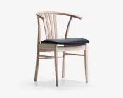 Spisebordsstol i massiv ubehandlet bøg