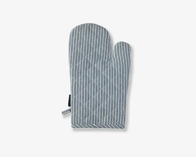 Grillhandske blå/hvid 19x31 cm 