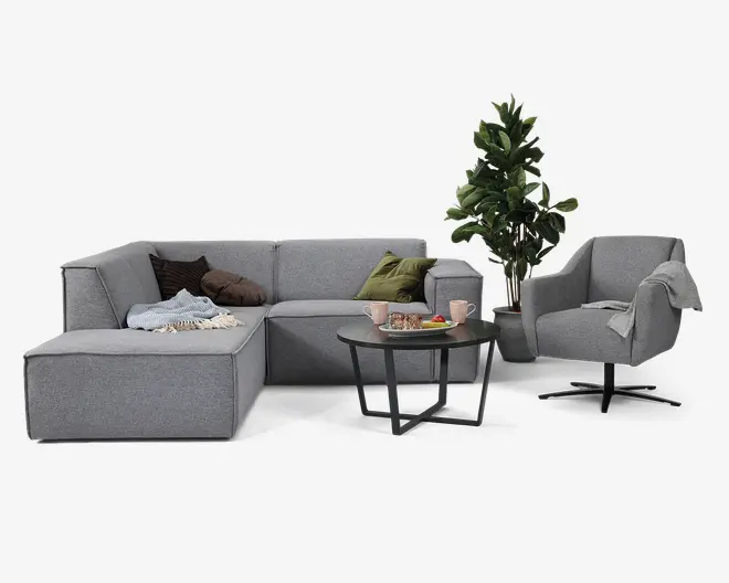 Modul med armlæn til højre Quadrato