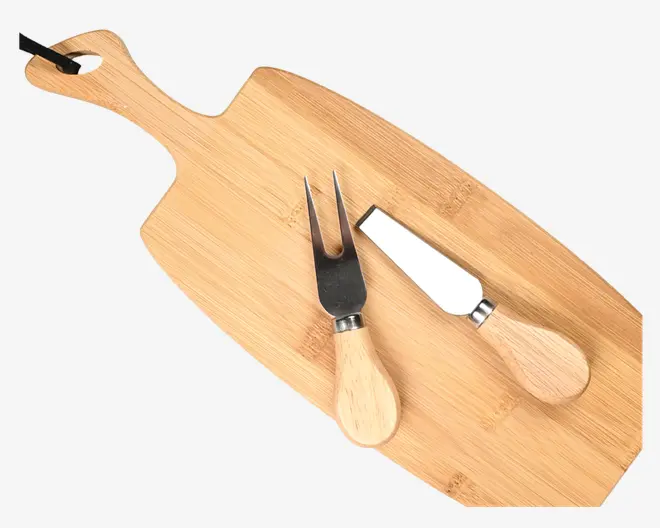 Skærebræt med 2 osteknive