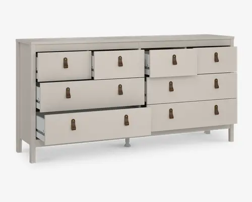 Kommode Madrid med 8 skuffer kashmir