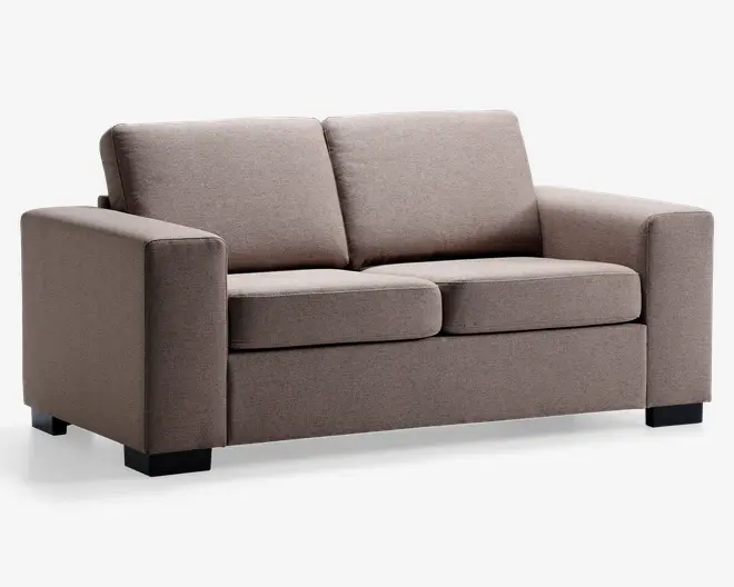 Sofa 2 pers. taupe møbelstof