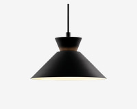 Loftlampe Dial Sort Ø.25 cm 