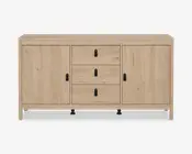 Skænk Madrid eg med 3 skuffer