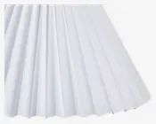 Skærm Plisse Empire Hvid 18 cm