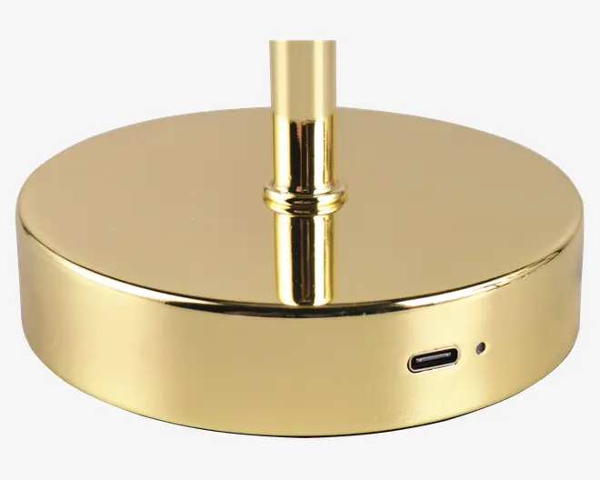 Bordlampe Jeff poleret messing H.30 cm