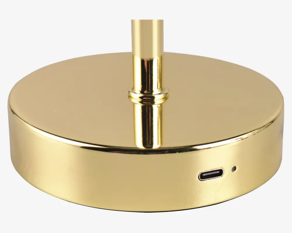 Bordlampe Jeff poleret messing H.30 cm 