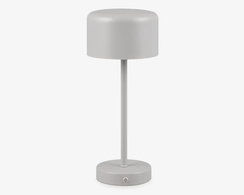 Bordlampe Jeff grå H.30 cm 