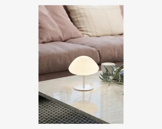 Bordlampe Mini Mus opal H.17 cm