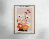 Plakat flower market 30x40 cm