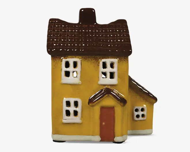 Keramikhus gul H.10 x B.8 cm