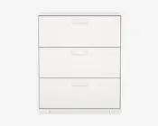 Kommode Sofia hvid med 3 skuffer 