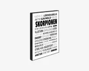 Klods Skorpion 15x21 cm