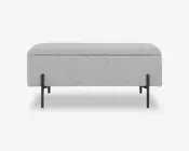 Puf/bænk med opbevaring grå