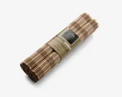 Dækkeservietter sæt 4 stk. bambus ass