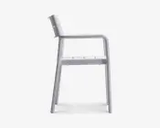 Havestol hvid plast stabelbar