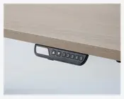 Hæve-Sænkebord 70x130 cm Hvid/Eg