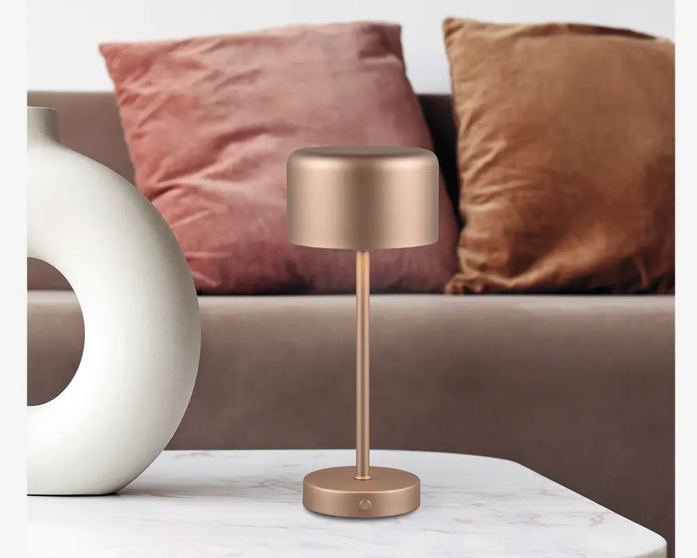 Bordlampe Jeff coffee H.30 cm 