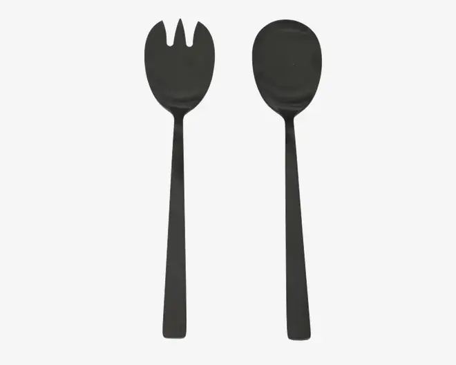 Salatbestik Sort 23,7 cm