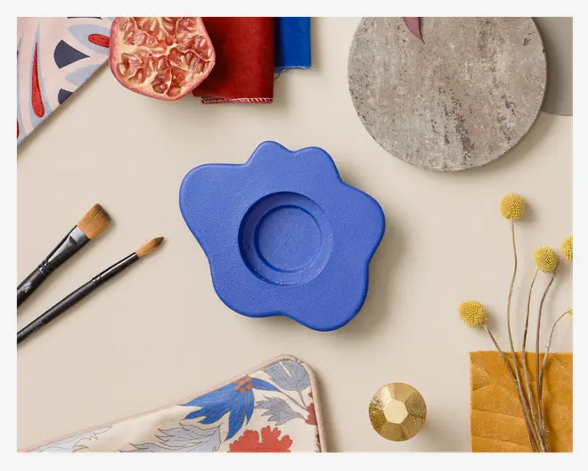 Lysestage Disree Blå 17x14cm