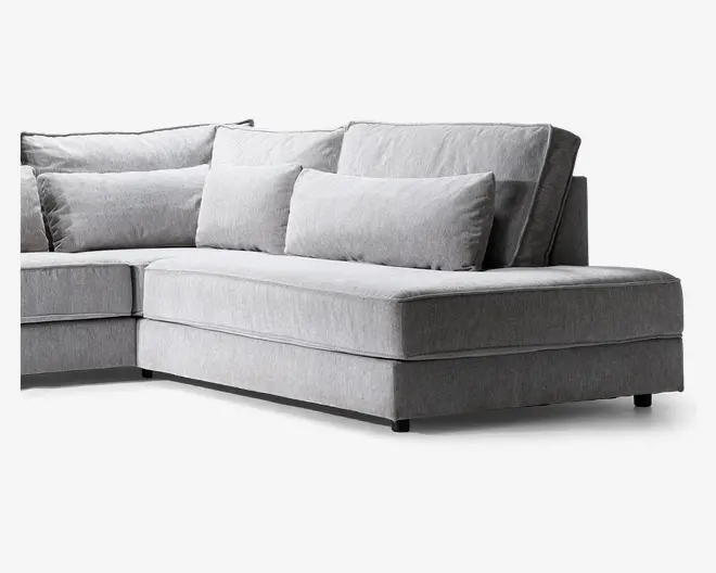 Sofa m/Open End Højre Grå