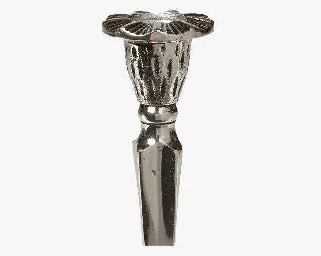 Lysestage Barok Antik H.17cm