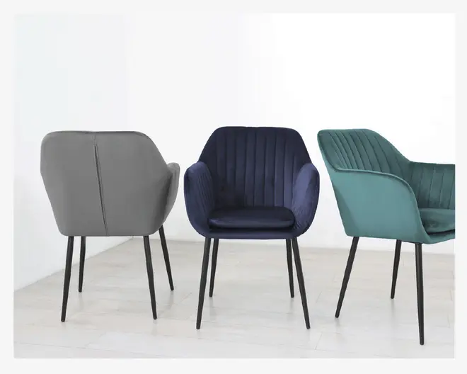 Spisebordsstol Emilia med armlæn