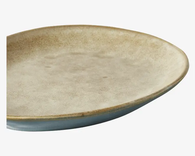 Dessert Tallerken Oval Petrol