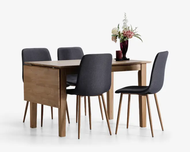 Spisebord med Klap B.80 x L.120 cm