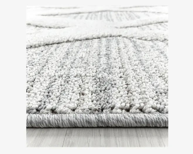 Tæppe Pisa lysgrå/hvid 160 x 230 cm