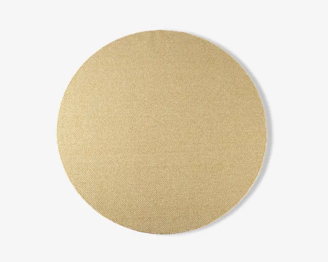 Tæppe Monaco sandfarvet Ø. 160 cm