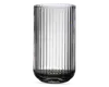 Lyngby vase glas røgfarvet H.20 cm 