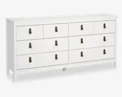 Kommode Madrid med 8 skuffer hvid