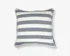 Pude brede striber blå/hvid 50x50 cm 