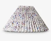 Plisséskærm Blomster Blå 23 cm