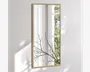 Spejl slim egetræ 40x80 cm 