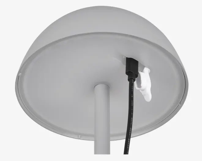 Bordlampe Ricardo grå H.30 cm