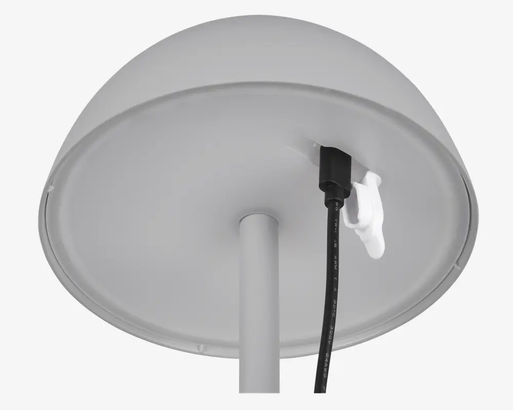 Bordlampe Ricardo grå H.30 cm 