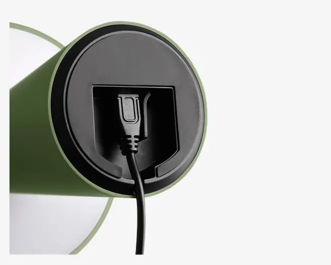 Bordlampe Move Me olivengrøn LED H.21,5 cm