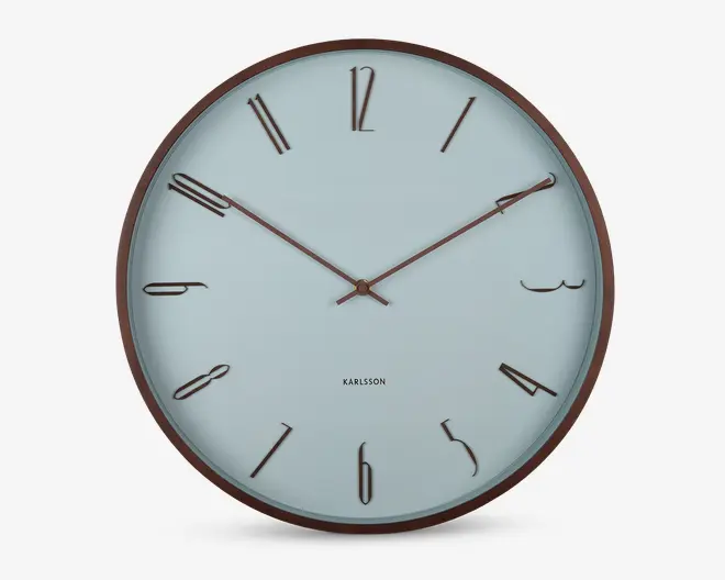 Vægur Scandia blå Ø.40 cm